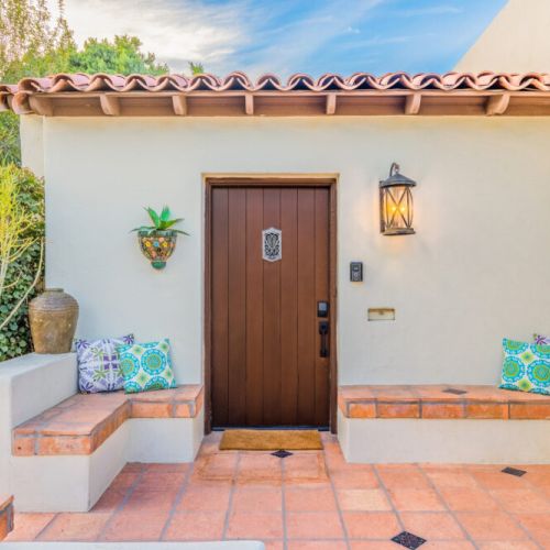 This home offers a beautiful backyard loaded with amenities for all + a separate casita.