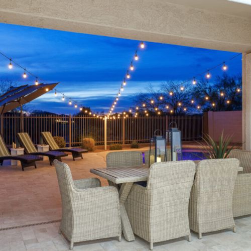 "Loved this beautiful home. Luxury and very clean. Everything was exactly what was described and more. She had more than enough of everything we needed from more than enough towels to quality dishes. We loved this home so much we stayed an extra day! We visit the Phoenix area often and as long as this home is available we will be staying here!!! 😊" -Charlee