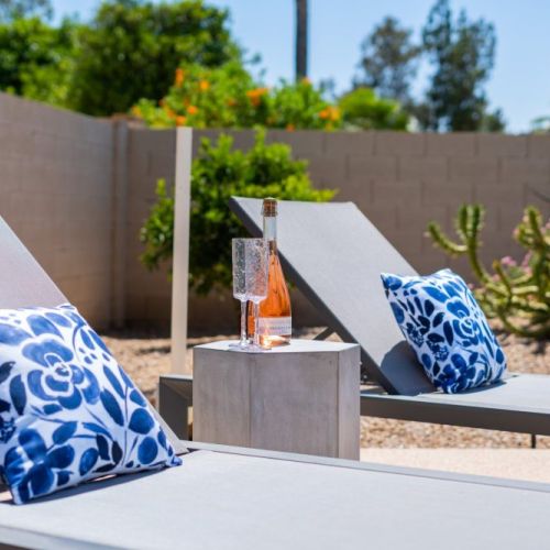 Pool side loungers
