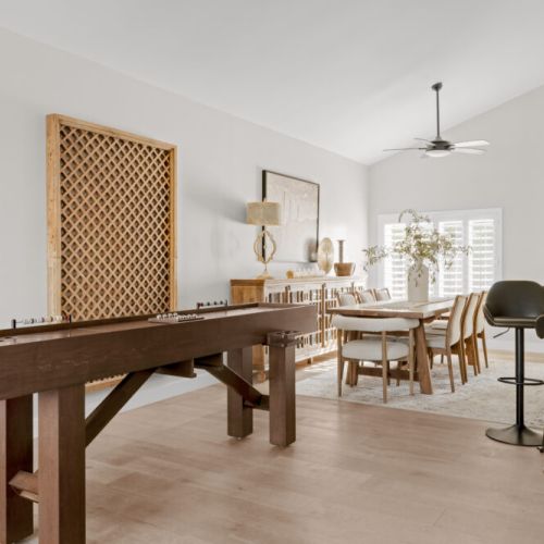 Designer entertainment space , room for everyone.