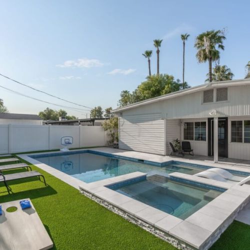 "The backyard pool area made it hard to keep to our itinerary since we wanted to indulge in the sun and wonderful heated pool. It was also very thoughtful to have all the kid’s toys and pool toys since we had 3 little ladies with us! "