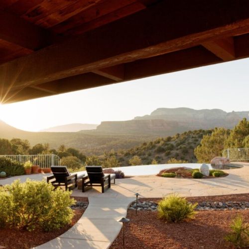 Your sunrise view from the main house