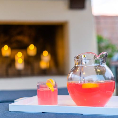 Extend your evening into dusk with patio and pool lights.