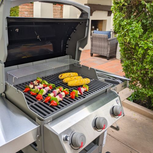 Grill available for outdoor cooking