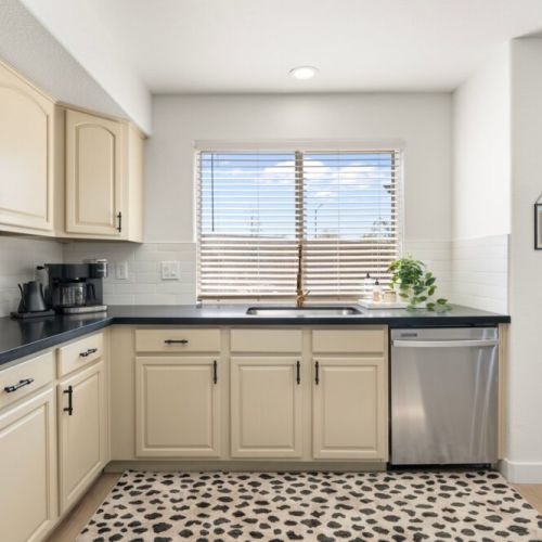 Fully stocked kitchen