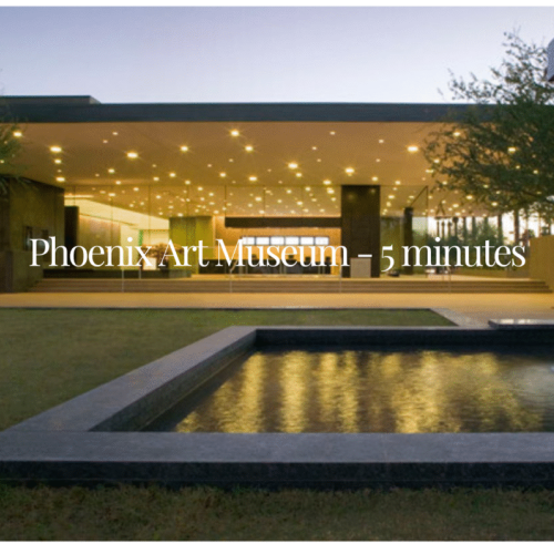 A short walk to the Phoenix Art Museum
