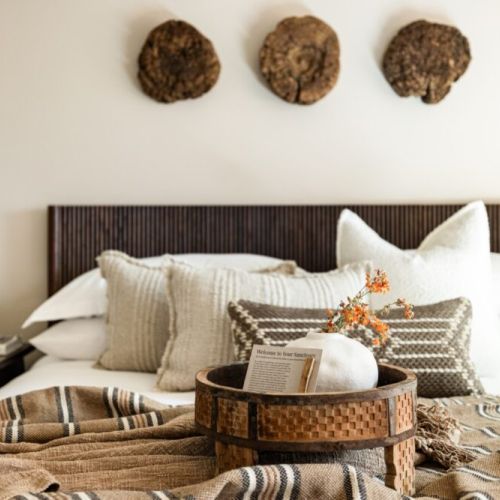 Master bedroom with king bed