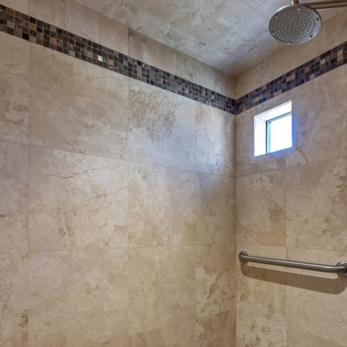 Private bathroom with walk-in shower