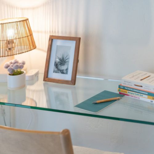 Desk and chair work area in Master