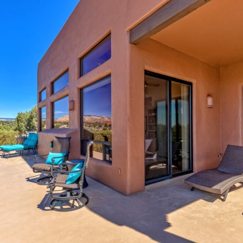 Private balcony with abundant seating