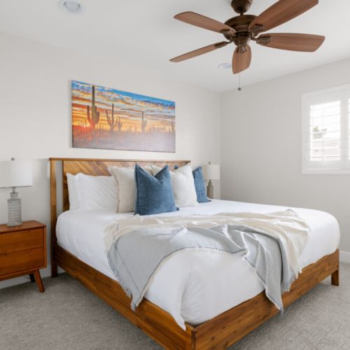 4th Bedroom with King Bed and luxury linens.