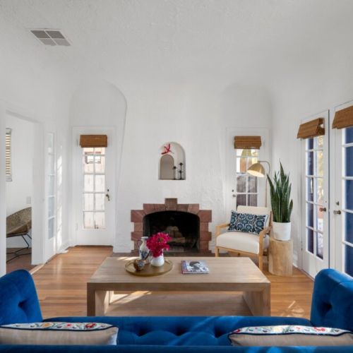 Gather around the fireplace