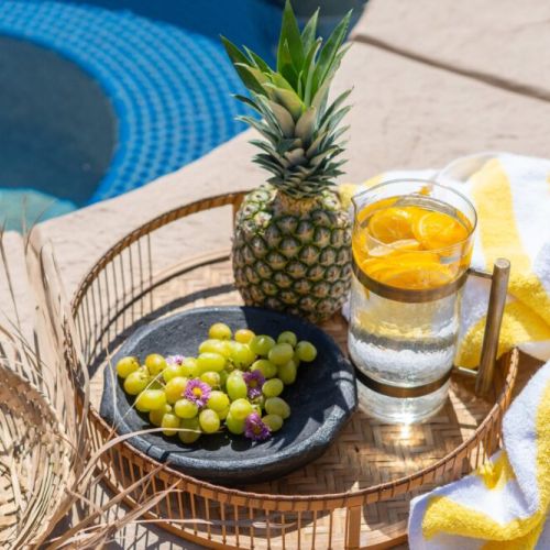 Relax by the pool and hot tub