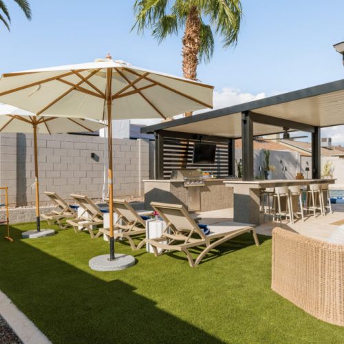 Shade yourself while enjoying the outdoor space