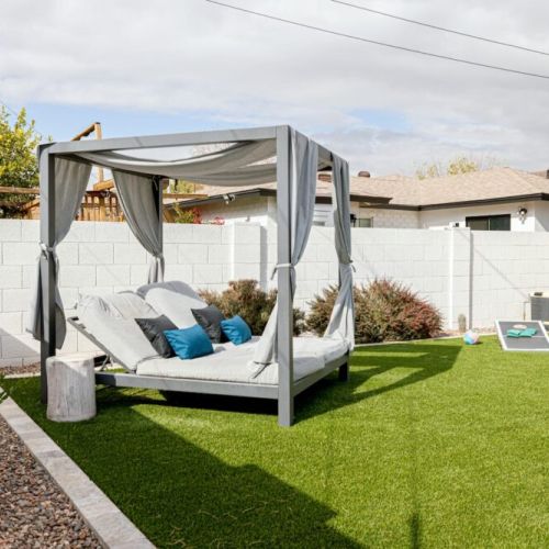 Resort-style lounging