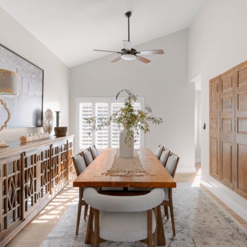 Where the entertaining happens, dining area for up to 8 people