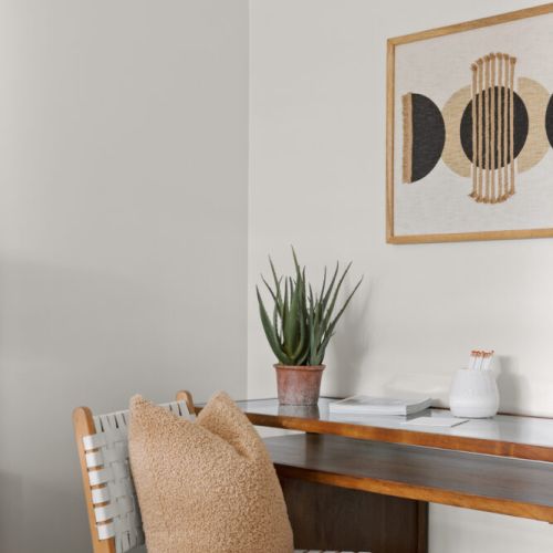 Work space in the first floor bedroom