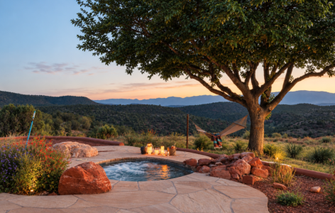 Main home private hot tub