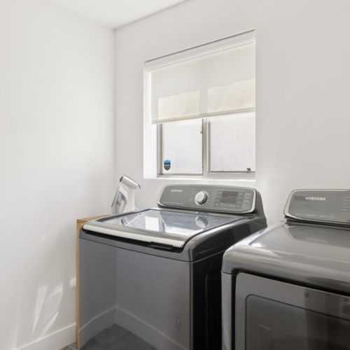 Full-sized washer + dryer