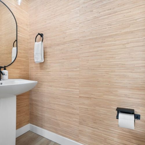 First floor half bath