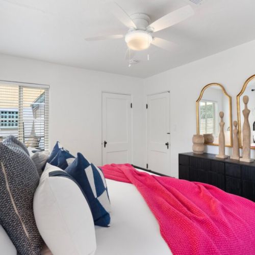 Master Bedroom with King Bed  + luxury linens