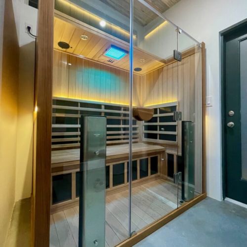Sauna inside the casita