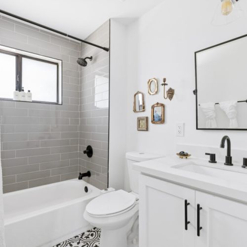 Sparkling and squeaky clean bathrooms