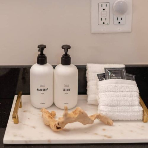 "Agree with reviews that the home is more beautiful than the pics. Kitchen/living area & the master bedroom are open & spacious."