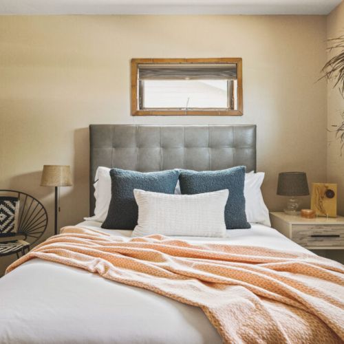 Every bedroom features Roku TV and luxury linens - entertainment and comfort in every space.