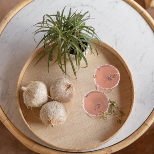 Cocktails + coconuts in this tropical paradise