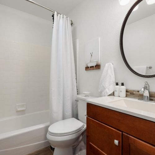Bathroom with tub | shower combo