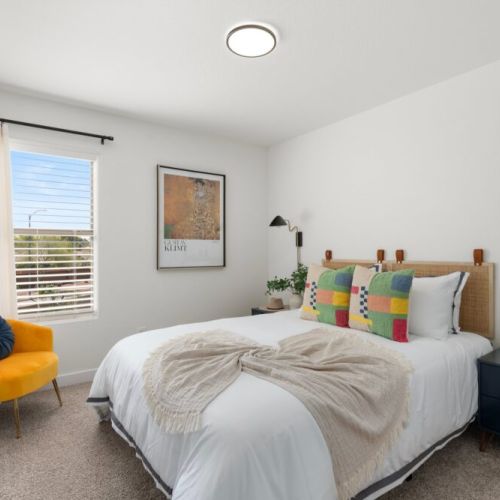 3rd bedroom features queen bed