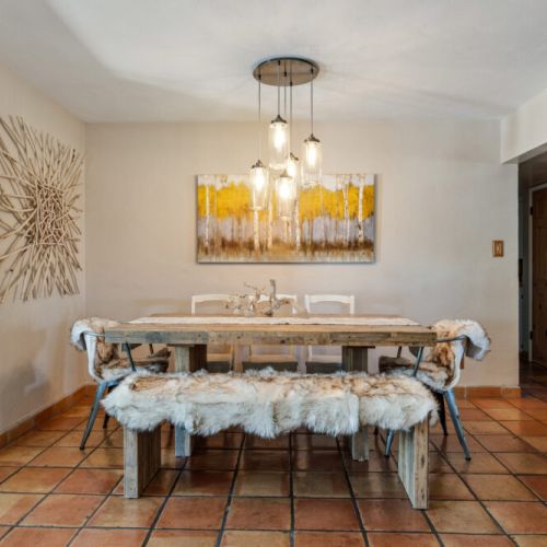 Dining in style with seating for the whole group and a kitchen that makes cooking a pleasure.