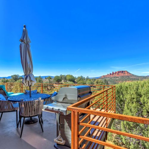 The Villa has private breathtaking views and wrap around deck