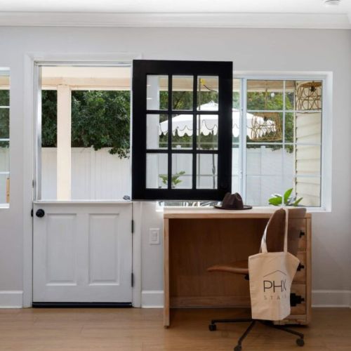 Something about a dutch door to let the evening breeze in.